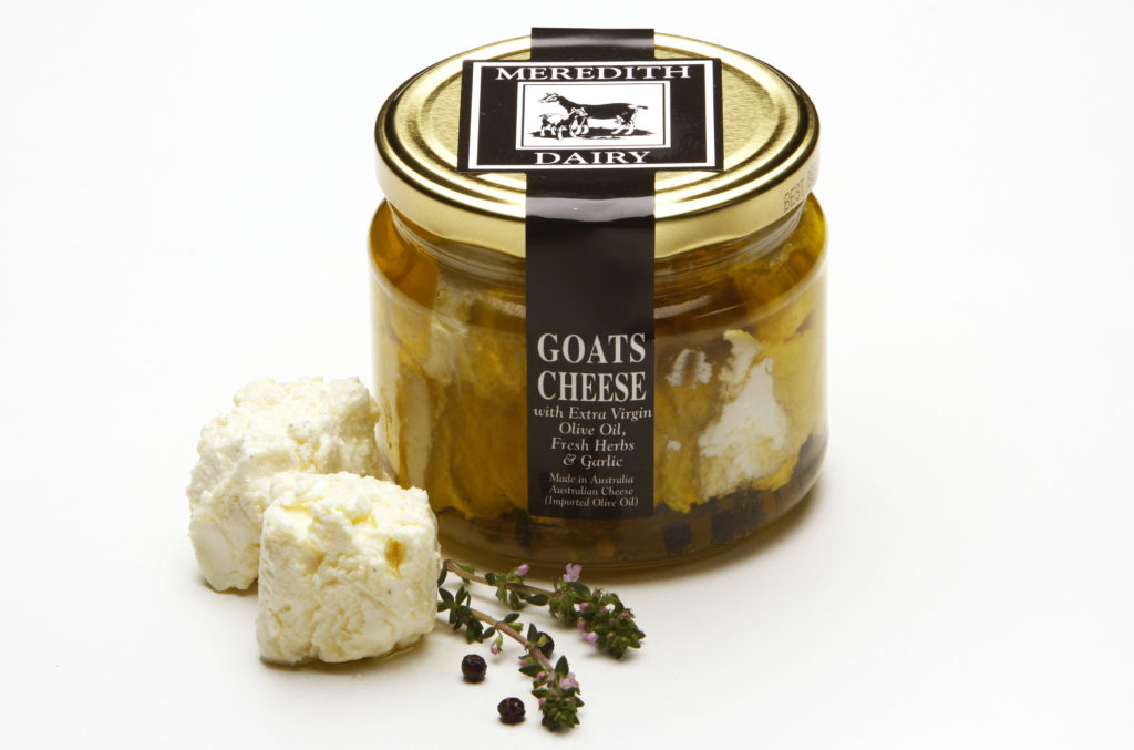 Goats Cheese Jar with herbs